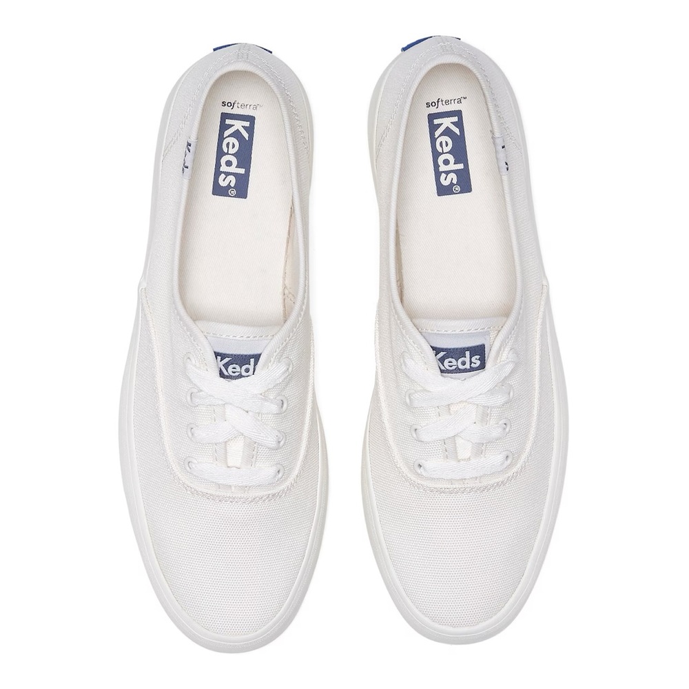 NWT$60 Keds Champion Gender Neutral Canvas Lace Up Snow White sz 5